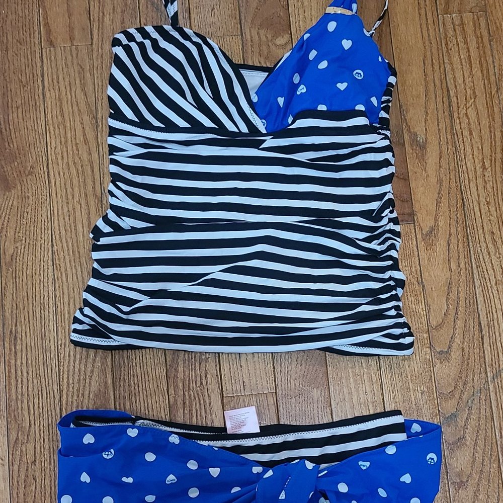 Juicy Couture Striped Tankini (M)